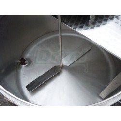 Šaržový paster - sýrařský kotel  MSKD 200, do 90°C, 12 kW, s vrtulovým míchadlen