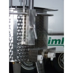 Šaržový paster - sýrařský kotel  MSKD 200, do 90°C, 12 kW, s vrtulovým míchadlen