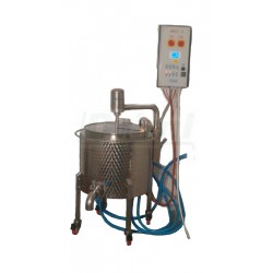 Šaržový paster - sýrařský kotel  MSKD 200, do 90°C, 12 kW, s vrtulovým míchadlen