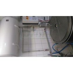 Šaržový paster - sýrařský kotel  MSKD 200, do 90°C, 12 kW, s vrtulovým míchadlen