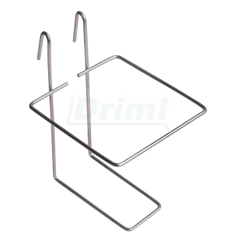 Drátěný držák napáječek možnost umístění vně i uvnitř klece