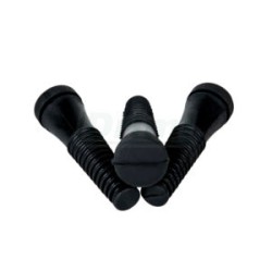 Prst do bubnových škubacích strojů, kulatý průřez 20 mm, černá guma