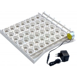 Automatický obraceč vajec na 42 slepičích vajec, včetně motorku 4W a adaptéru 220/12V
