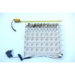 Automatický obraceč vajec na 42 slepičích vajec, včetně motorku 4W a adaptéru 220/12V