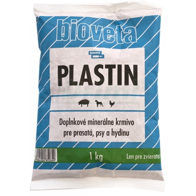 Plastin 1 kg pro drůbež, prasata a psy s ochucovadem