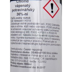 Chlorid vápenatý 36 % roztok  500ml