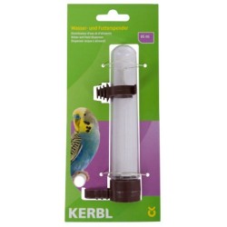 Napáječka plastová 65ml pro drobné ptactvo s držákem