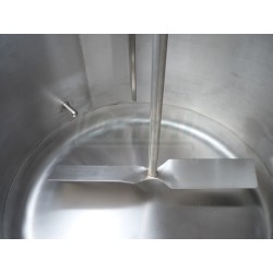 Šaržový paster - sýrařský kotel MSKD 300 L, do 90°C, 18 kW / 400V, s vrtulovým míchadlem