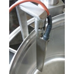 Šaržový paster - sýrařský kotel MSKD 300 L, do 90°C, 18 kW / 400V, s vrtulovým míchadlem