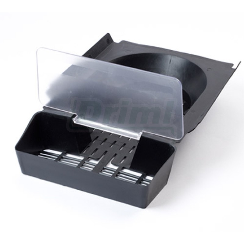 Plastový košík s průhledným víkem do kukaně pro slepice