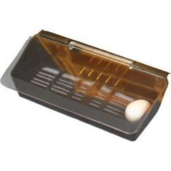 Plastový košík s průhledným víkem do kukaně pro slepice