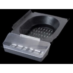 Plastový košík s průhledným víkem do kukaně pro slepice