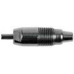 Nipl nerez pro králíky, jednoduchý s plastovým kloboučkem, bez pružiny a těsnění, 3 dílný