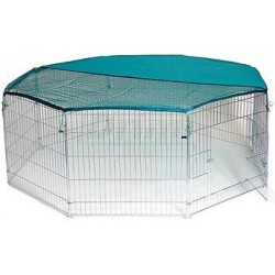 Ohrádka pro králíky, kuřata a další zvířata, 8 dílů 57x56 cm