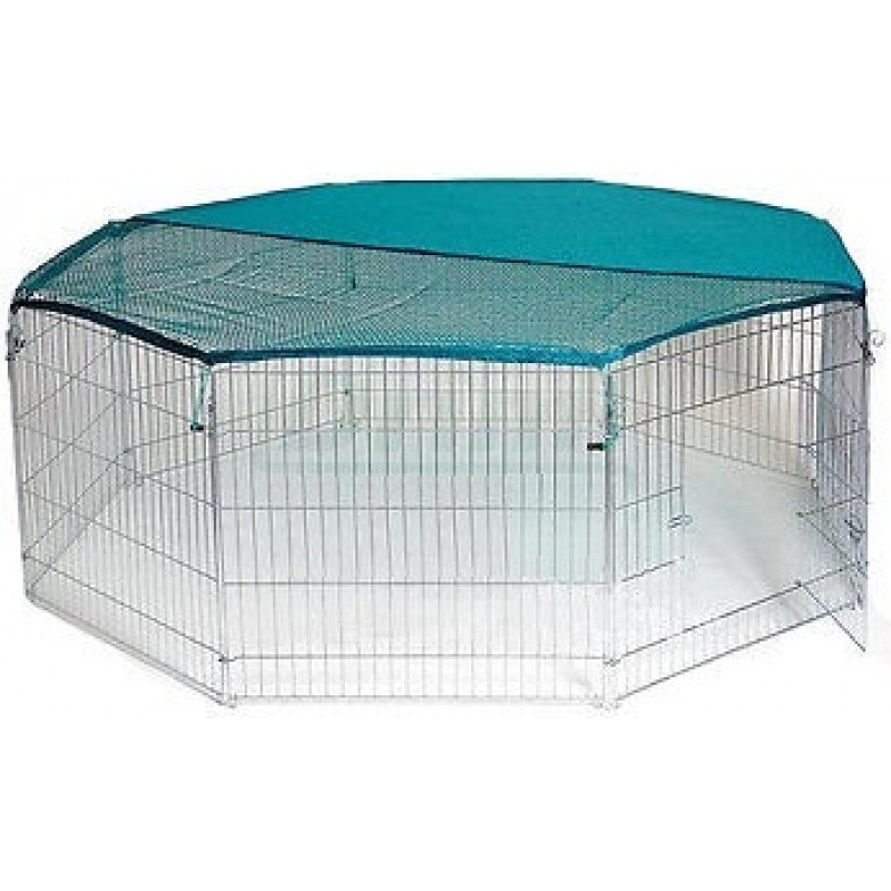 Ohrádka pro králíky, kuřata a další zvířata, 8 dílů 57x56 cm