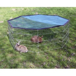 Ohrádka pro králíky, kuřata a další zvířata, 8 dílů 57x56 cm