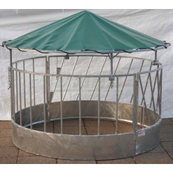 Střecha  pro ovčí krmelce s plachtou, pozinkované průměr 170cm