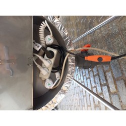 Celonerezový, dvouplášťový vyhřívaný žlab 200 L