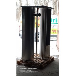 Celonerezový, dvouplášťový vyhřívaný žlab 200 L