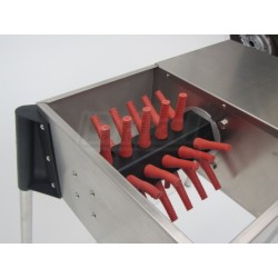 Škubačka drůbeže nerezová, 5 prstů v řadě, 370W