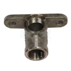 Držák ventilů nerez,  2 x vnitřní závit 1/2,  90°