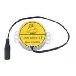 Motorek na otáčení vajec  12 V, 1/4 RPH  (6 otáček / 24 hod)  6 mm hřídel