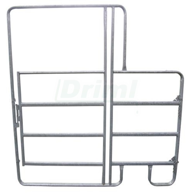 Panel ohradní s dveřimi pozink, 4 př., v. 1,45 m, řetízek, délka 2,05 m - odlehčená konstrukce