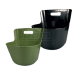 Žlab KA, 13L, s úchytem, 33x28x38 cm, zelený plast