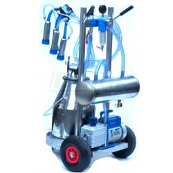 Malé konvové dojení  MD 25 ASSS asynchronní pro skot, nerez konev, přídavný vzdušník