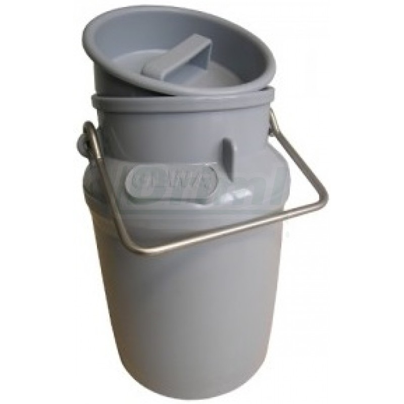 Plastová transportní konev 10l s víkem na mléko