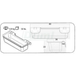 Žlab závěsný OK PLAST pro telata, ovce a kozy 32ltr.
