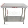 Pracovní skládací nerezový stůl s policí 1000 x 600 x 850 mm