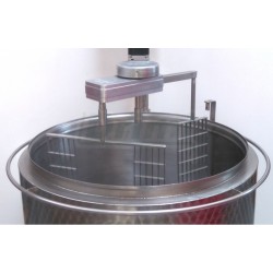 Šaržový paster - sýrařský kotel MSKD H 400, do 90°C, 24 kW, 400V, s planetovou harfou a el. naklápěním