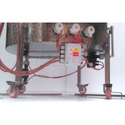 Šaržový paster - sýrařský kotel MSKD H 400, do 90°C, 24 kW, 400V, s planetovou harfou a el. naklápěním