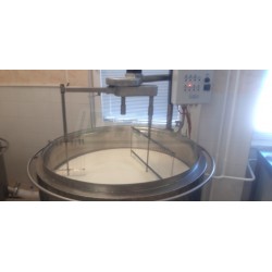 Šaržový paster - sýrařský kotel MSKD H 400, do 90°C, 24 kW, 400V, s planetovou harfou a el. naklápěním