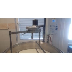 Šaržový paster - sýrařský kotel MSKD H 400, do 90°C, 24 kW, 400V, s planetovou harfou a el. naklápěním