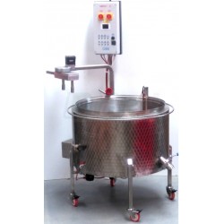 Šaržový paster - sýrařský kotel MSKDH 300, do 90°C,18 kW/400V, s planetovou harfou