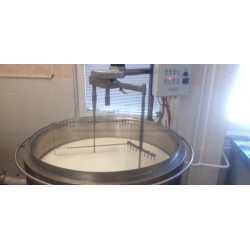 Šaržový paster - sýrařský kotel MSKDH 300, do 90°C,18 kW/400V, s planetovou harfou