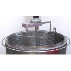 Šaržový paster - sýrařský kotel MSKDH 500 DRIML, do 90°C, 36 kW, 400V, s harfou a el. naklápěním