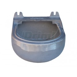 Hliníkový žlab s hranou proti vyhazování po celém obvodu. Obsah 8 litrů