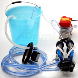 Mobilní proplach malého dojení pro 1 krávu, nebo 2 kozy, komplet s kbelíkem 15 l