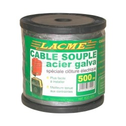 Ocelové lanko LACME pro elektrické ohradníky 1,2 mm, 500 m
