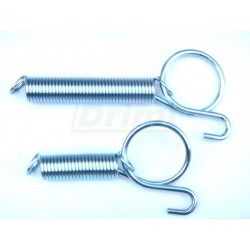 Uzávěr na dvířka - pružina s háčkem a poutkem 60 mm