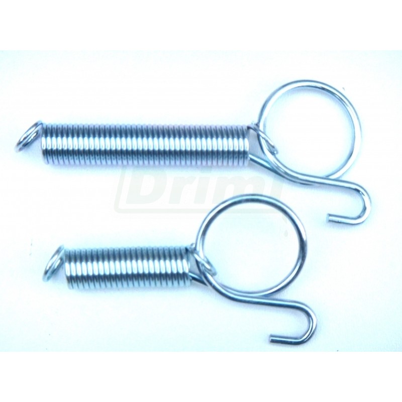 Uzávěr na dvířka - pružina s háčkem a poutkem 60 mm