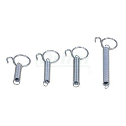 Uzávěr na dvířka - pružina s háčkem a poutkem 84 mm