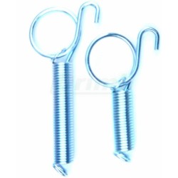 Uzávěr na dvířka - pružina s háčkem a poutkem 84 mm