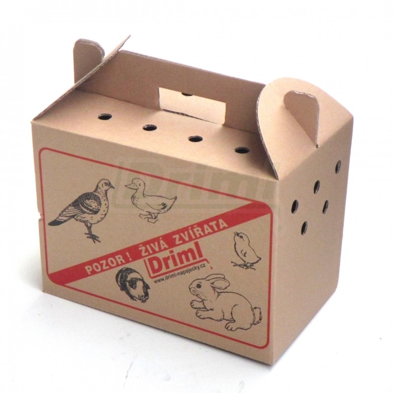 Malá přepravka pro drobná zvířata papírová, jednorázová