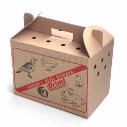 Malá přepravka pro drobná zvířata papírová, jednorázová