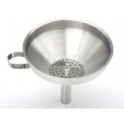 Nerezová nálevka s cedníkem a ouškem