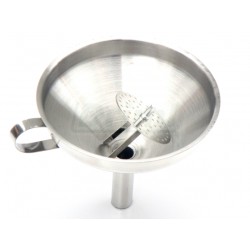 Nerezová nálevka s cedníkem a ouškem